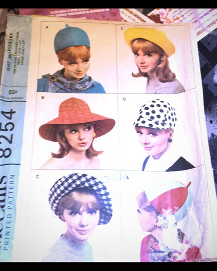 Vintage Sun Hat pattern Mccalls 8254 sewing complete