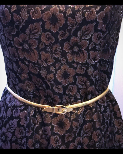 Vintage gold heavy metal Snake belt 78cm