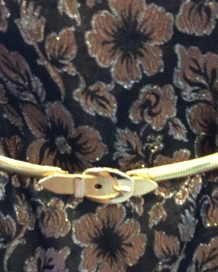 Vintage gold heavy metal Snake belt 78cm