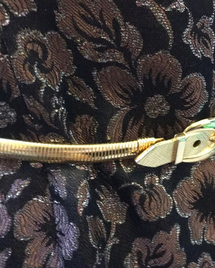 Vintage gold heavy metal Snake belt 78cm