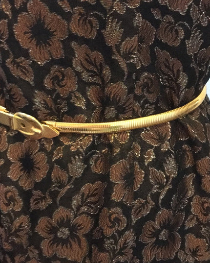 Vintage gold heavy metal Snake belt 78cm