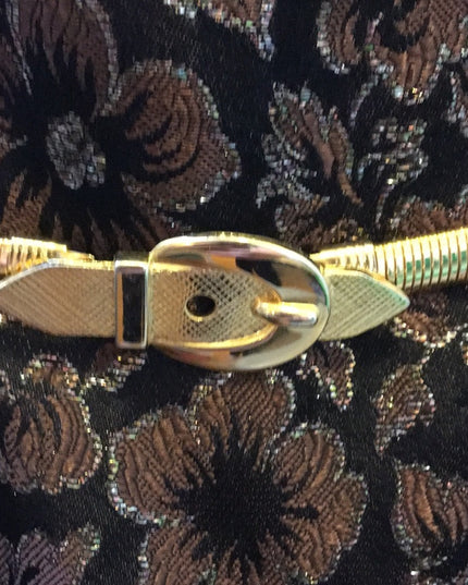 Vintage gold heavy metal Snake belt 78cm