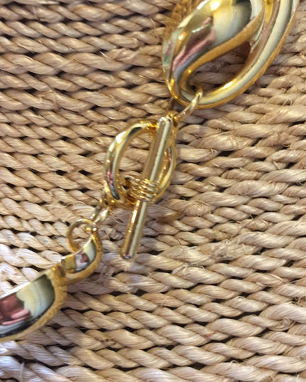 Vintage Heavy chunky gold 1980s Necklace