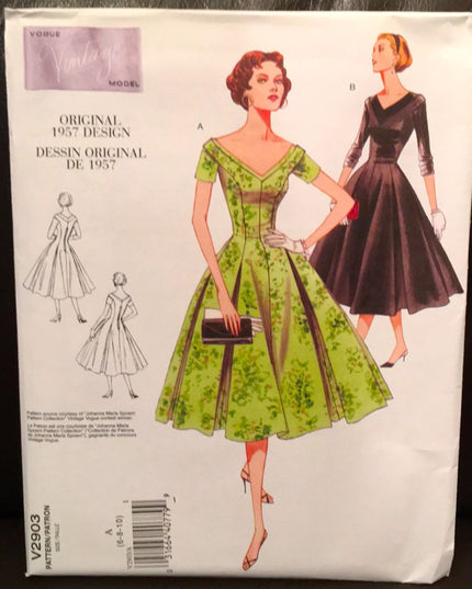 Vogue Sewing pattern 1950s dress