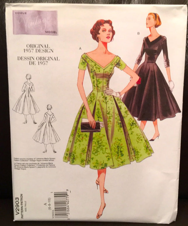 Vogue Sewing pattern 1950s dress