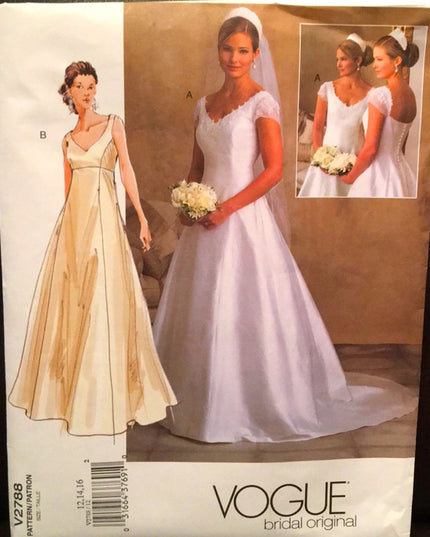 Vogue Sewing pattern Wedding dress NEW