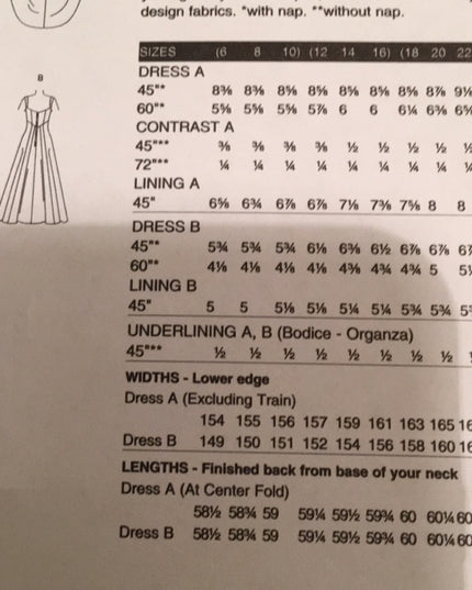 Vogue Sewing pattern Wedding dress NEW