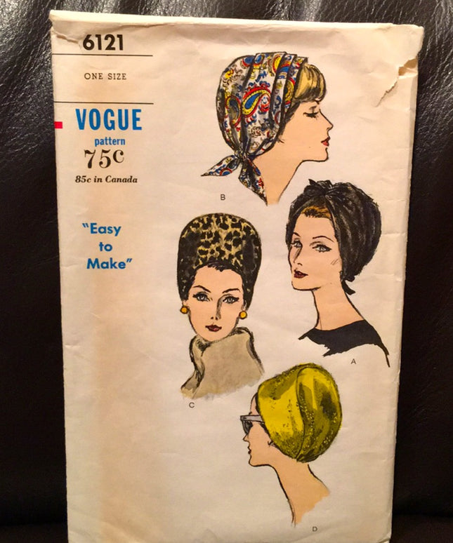 ORIG VTG Vogue Hat pattern UNCUT RARE