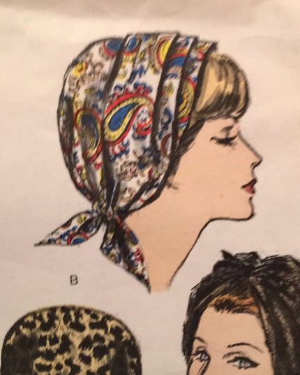 ORIG VTG Vogue Hat pattern UNCUT RARE