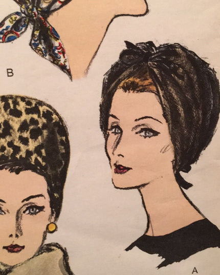 ORIG VTG Vogue Hat pattern UNCUT RARE