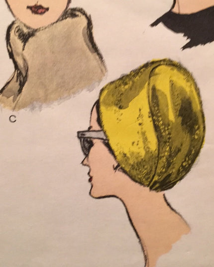 ORIG VTG Vogue Hat pattern UNCUT RARE