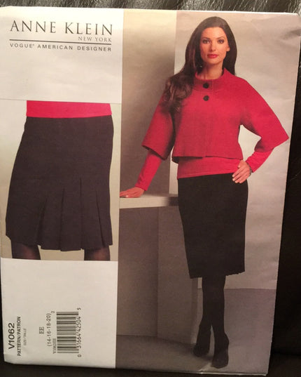 Vogue Sewing pattern Ann Klein Jacket skirt NEW