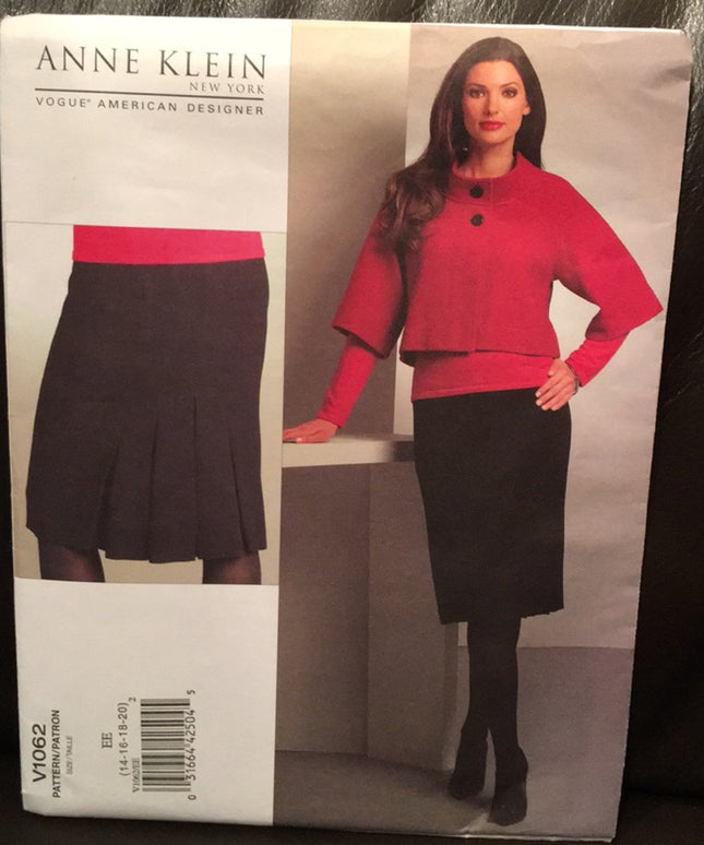 Vogue Sewing pattern Ann Klein Jacket skirt NEW