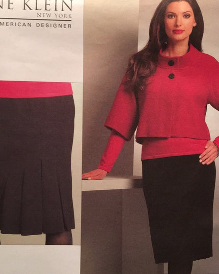 Vogue Sewing pattern Ann Klein Jacket skirt NEW