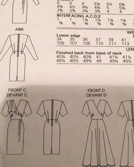 VTG Vogue dress design sewing pattern NEW