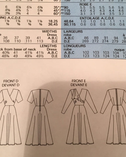 VTG Vogue dress design sewing pattern NEW