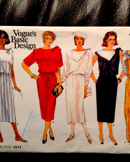 VTG Vogue Dress sewing pattern UNCUT