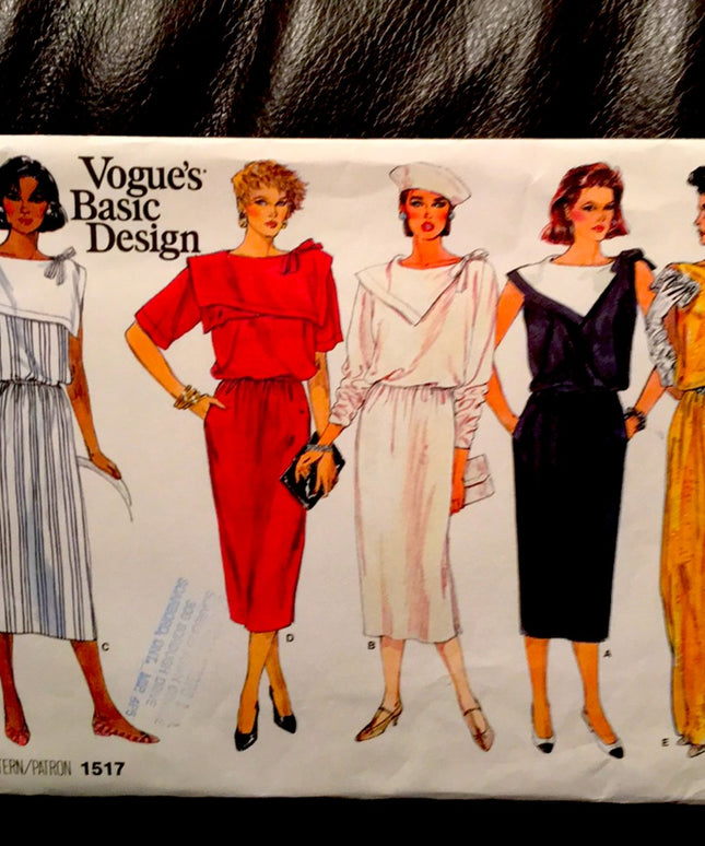 VTG Vogue Dress sewing pattern UNCUT
