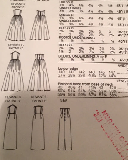 VTG Vogue party dress sewing pattern UNCUT