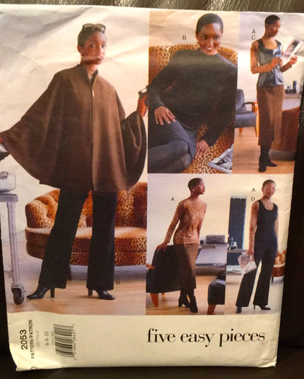 Vogue sewing pattern Dress vest Cape jumper Uncut
