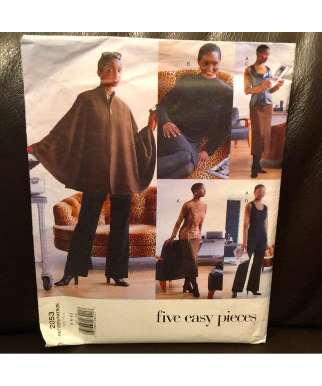 Vogue sewing pattern Dress vest Cape jumper Uncut