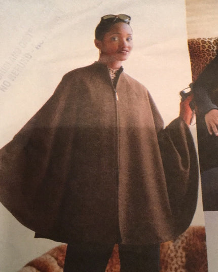 Vogue sewing pattern Dress vest Cape jumper Uncut