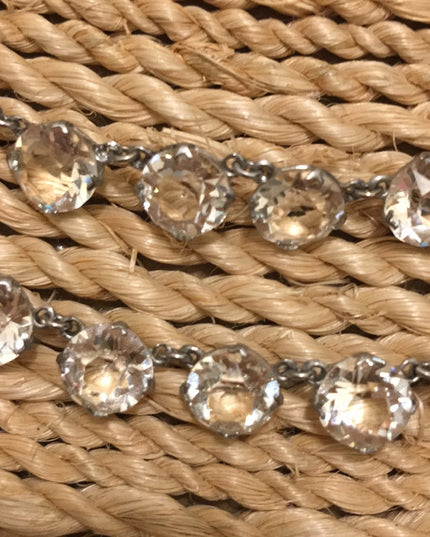 VTG Clear crystal Juliana style 2 strand necklace