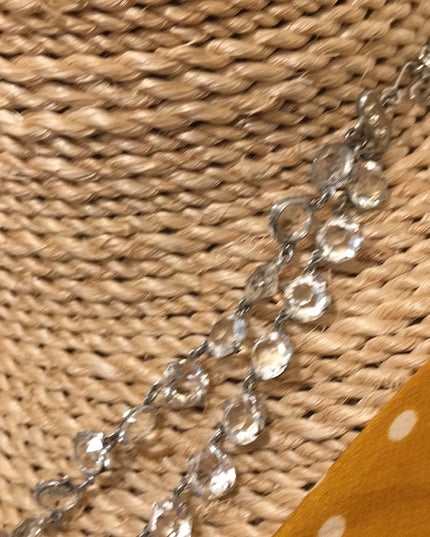 VTG Clear crystal Juliana style 2 strand necklace