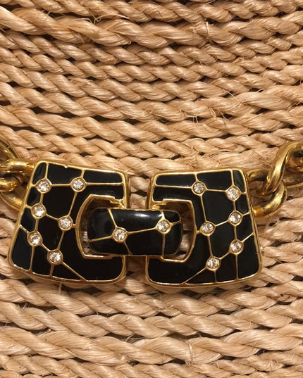 VTG Swarovski (SAL) Crystal Gold necklace