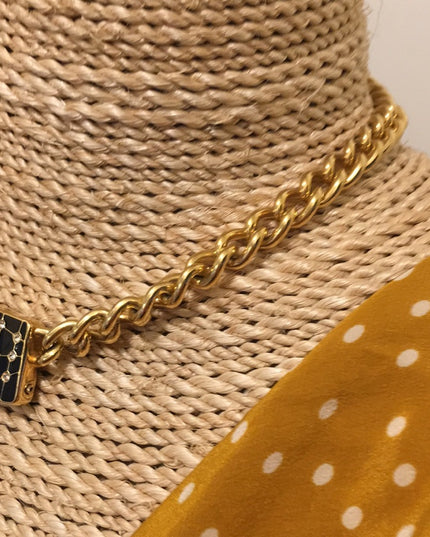VTG Swarovski (SAL) Crystal Gold necklace