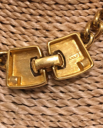 VTG Swarovski (SAL) Crystal Gold necklace