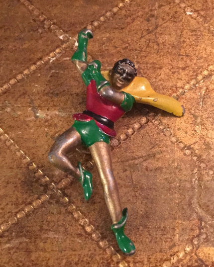 Vintage Enamel Robin ( Batman) Brooch