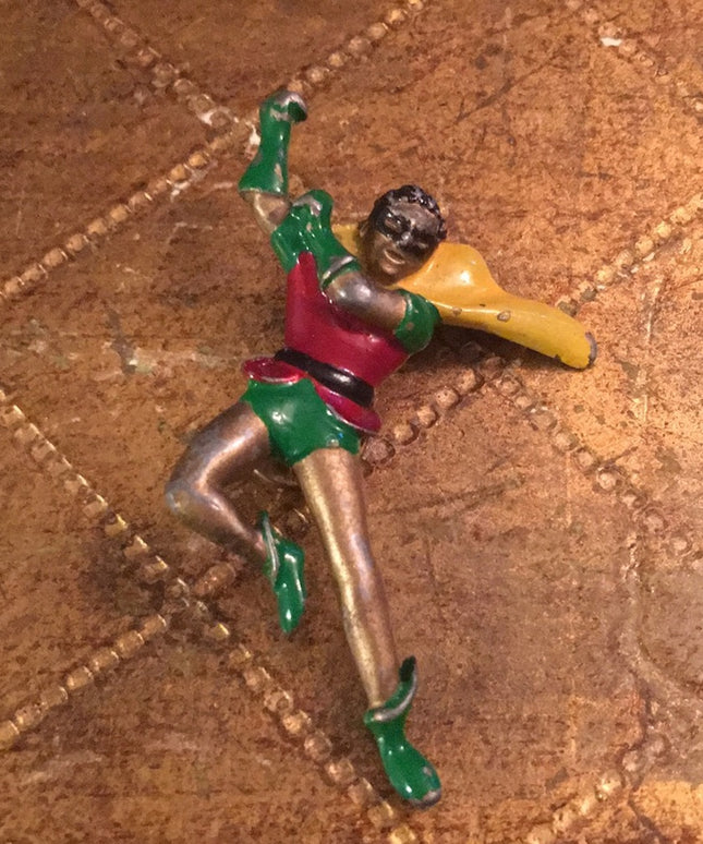 Vintage Enamel Robin ( Batman) Brooch