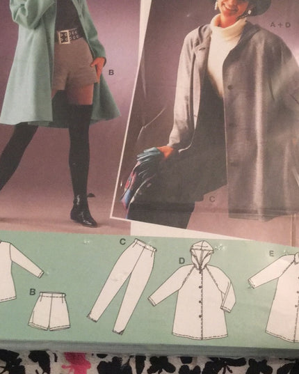 BURDA Sewing pattern Coat pants shorts UNCUT