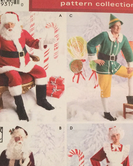 Simplicity UNCUT Sewing Santa Ms claus Costume
