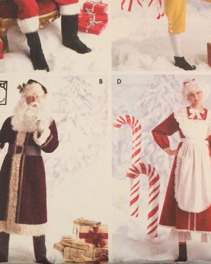 Simplicity UNCUT Sewing Santa Ms claus Costume