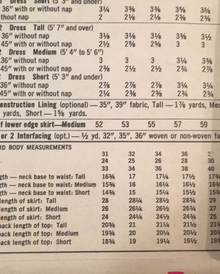VTG Simplicity Uncut Sewing pattern Misses dress