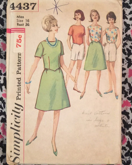 VTG Simplicity Skirt & Shorts UNCUT sewing pattern
