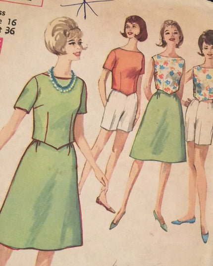 VTG Simplicity Skirt & Shorts UNCUT sewing pattern