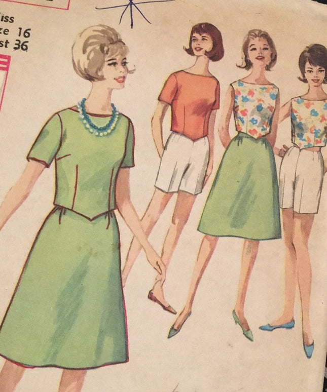 VTG Simplicity Skirt & Shorts UNCUT sewing pattern