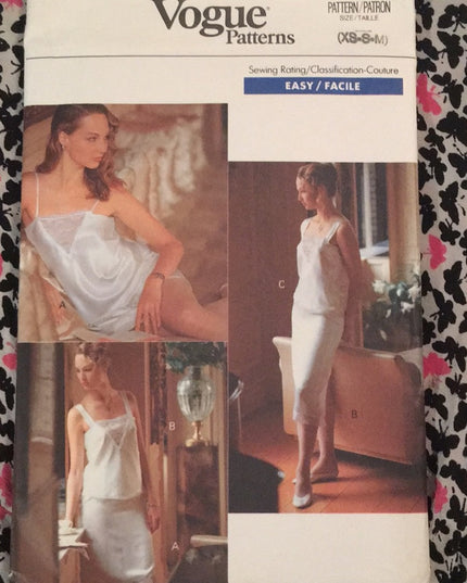 Vogue UNCUT Sewing pattern Camisole Slip panties