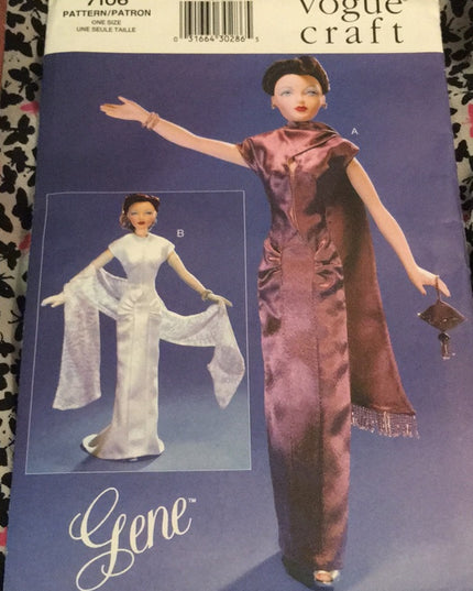 LOT of 2 Barbie doll clothes sewing pattern