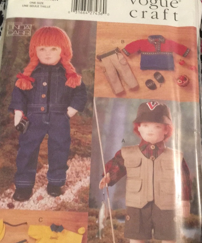 LOT Vogue craft doll Sewing patterns UNCUT Muppets Miss Piggy