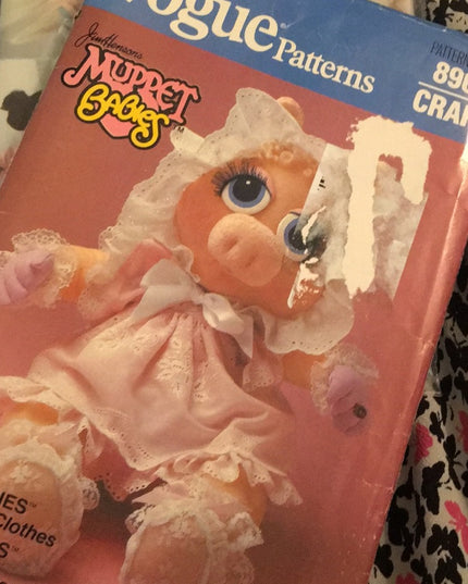 LOT Vogue craft doll Sewing patterns UNCUT Muppets Miss Piggy