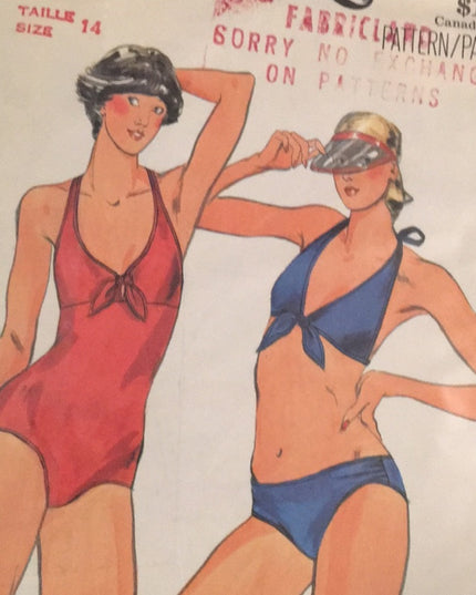 VTG Butterick UNCUT sewing pattern bathing suits
