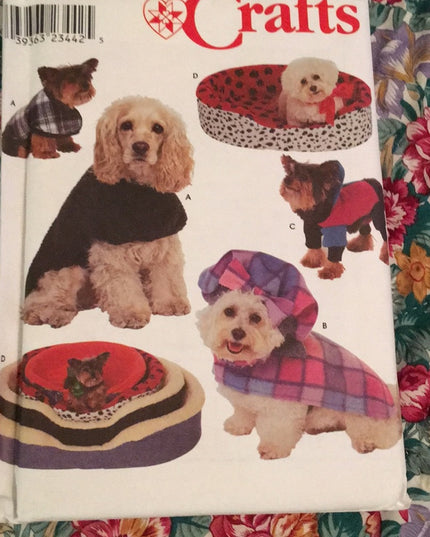 UNCUT Sewing pattern Craft LOT dogs hats christmas