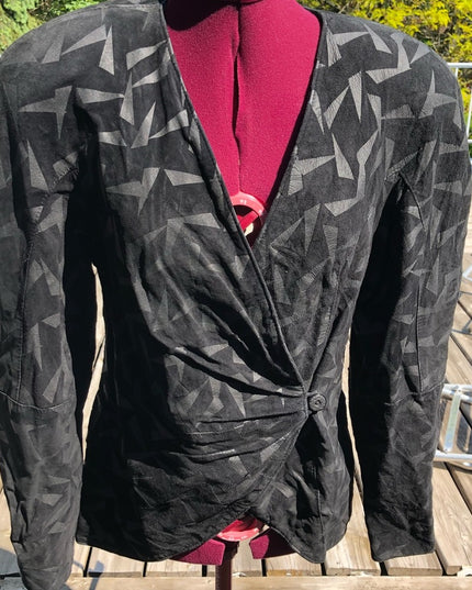 💗 SALE 💗 Vintage Crop Black leather  Jacket
