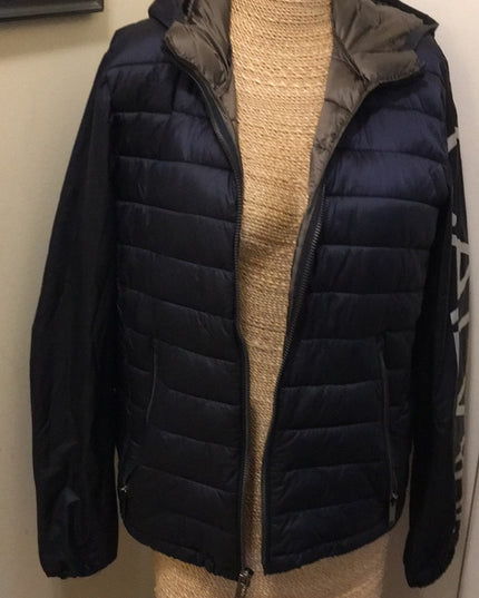 Mens SM Calvin Klein Windbreaker puffer Blue LOGO