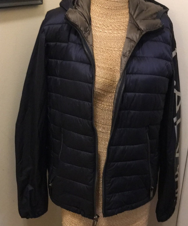 Mens SM Calvin Klein Windbreaker puffer Blue LOGO