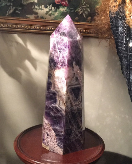 Solid Amethyst tower 15x15” Appx 17 lbs